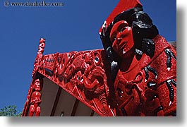 horizontal, maori, new zealand, sculptures, photograph