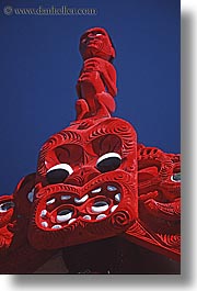 carvings, maori, new zealand, sculptures, vertical, woods, photograph