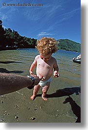 babies, new zealand, queen charlotte, redhead, vertical, photograph