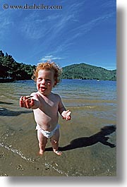 babies, new zealand, queen charlotte, redhead, vertical, photograph