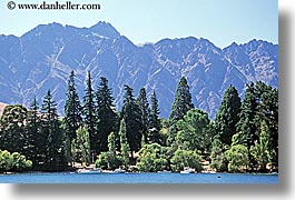 horizontal, mountains, new zealand, queenstown, trees, photograph