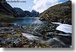 horizontal, lakes, motion blur, new zealand, routeburn, waterfalls, photograph