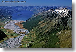 horizontal, mountains, new zealand, rivers, southern alps, valley, photograph