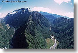 horizontal, mountains, new zealand, southern alps, valley, photograph