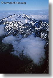 mountains, new zealand, snowcaps, southern alps, vertical, photograph