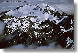 horizontal, mountains, new zealand, snowcaps, southern alps, photograph