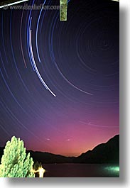 aurora, australis, lights, new zealand, nite, queenstown, star trails, stars, vertical, photograph