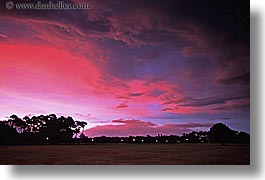 clouds, fiery, horizontal, new zealand, sunsets, photograph