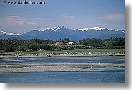 horizontal, mountains, new zealand, rivers, sand, wanganui coastal track, photograph