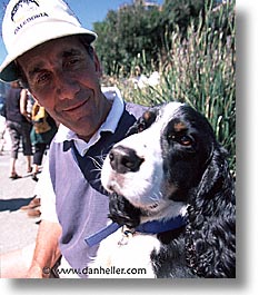 animals, beach dogs, canine, dogs, owners, pals, vertical, photograph