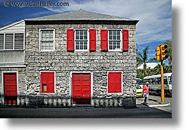 bahamas, capital, capital city, caribbean, cities, grey, horizontal, houses, island-nation, islands, nassau, nation, red, stones, tropics, windows, photograph