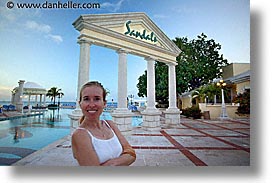 bahamas, capital, capital city, caribbean, cities, dan jill, eve, evening, horizontal, island-nation, islands, jills, nassau, nation, pools, resort, royal bahamian, sandals, tropics, vacation, photograph