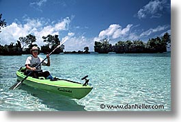 horizontal, kayaks, palau, tropics, photograph