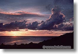 clouds, horizontal, palau, scenics, sunsets, tropics, photograph