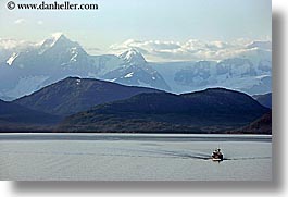 alaska, america, boats, horizontal, mountains, north america, ocean, united states, photograph