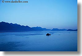 alaska, america, boats, horizontal, mountains, north america, ocean, united states, photograph