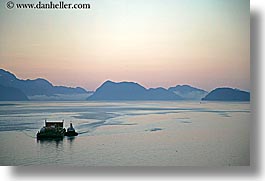 alaska, america, boats, horizontal, mountains, north america, ocean, united states, photograph