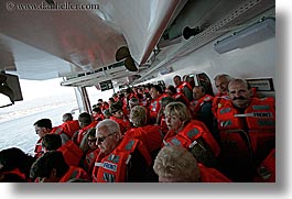 alaska, america, crowds, cruise ships, drill, fire, horizontal, north america, people, united states, photograph