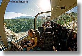 alaska, america, families, fisheye lens, heller hoover dumas, horizontal, jack and jill, north america, trains, united states, photograph