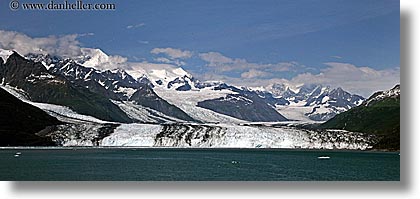 alaska, america, glaciers, harvard, horizontal, north america, panoramic, united states, photograph