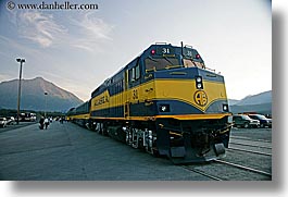 alaska, america, horizontal, north america, trains, united states, photograph
