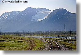 alaska, america, horizontal, north america, tracks, trains, united states, photograph
