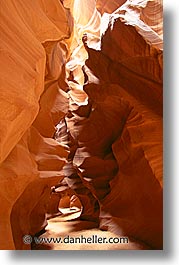 america, antelope canyon, arizona, canyons, caves, desert southwest, narrow, north america, rocks, sandstone, united states, vertical, western usa, photograph