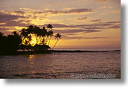 america, hawaii, horizontal, north america, sunsets, united states, photograph