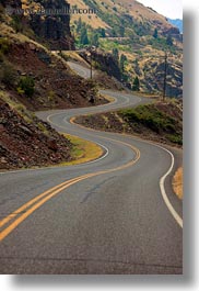 america, hells canyon, idaho, north america, roads, united states, vertical, winding, photograph