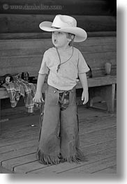 america, black and white, chaps, clothes, cowboy hat, hats, idaho, jack jill, jacks, lather, north america, people, red horse mountain ranch, united states, vertical, photograph