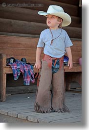 america, chaps, clothes, cowboy hat, hats, idaho, jack jill, jacks, lather, north america, people, red horse mountain ranch, united states, vertical, photograph