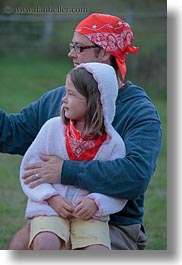 america, childrens, daughter, fathers, girls, idaho, north america, people, red horse mountain ranch, united states, vertical, photograph