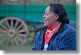 america, emotions, happy, horizontal, idaho, laura, north america, people, red horse mountain ranch, smiles, stage coach, united states, photograph