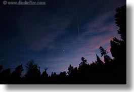 airplane, america, horizontal, idaho, long exposure, north america, red horse mountain ranch, scenics, trails, trees, united states, photograph