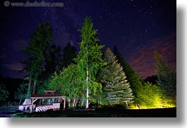 america, horizontal, idaho, long exposure, milky, north america, red horse mountain ranch, scenics, trees, united states, way, photograph