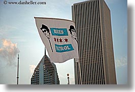 america, blues, blues festival, chicago, flags, horizontal, illinois, north america, patrol, united states, photograph