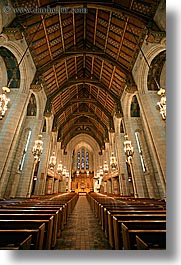 america, buildings, chicago, churches, illinois, north america, presbeterian, religious, slow exposure, united states, vertical, photograph