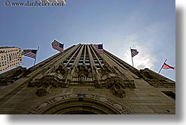 america, buildings, chicago, horizontal, illinois, north america, tribune, united states, photograph