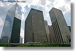 america, buildings, chicago, cityscapes, clouds, horizontal, illinois, large, north america, united states, photograph