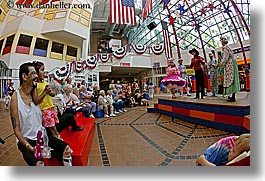 america, chicago, chorus, fisheye lens, horizontal, illinois, navy pier, north america, people, united states, watching, photograph