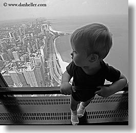 aerials, america, babies, black and white, boys, chicago, hellers, illinois, jacks, north america, people, square format, united states, photograph