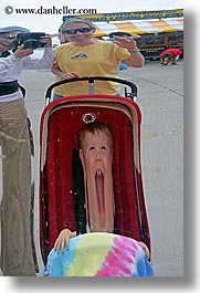 america, babies, boys, chicago, fun, hellers, humor, illinois, jacks, mirrors, mothers, north america, people, reflections, stroller, united states, vertical, photograph