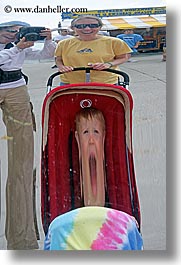 america, babies, boys, chicago, fun, hellers, humor, illinois, jacks, mirrors, mothers, north america, people, reflections, stroller, united states, vertical, photograph
