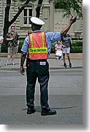 america, chicago, cop, illinois, men, north america, people, police officer, united states, vertical, photograph