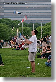 america, chicago, illinois, juggler, men, north america, people, united states, vertical, photograph