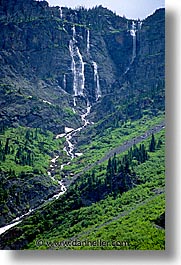 america, avalanche, avalanche trail, glaciers, lakes, montana, national parks, north america, united states, vertical, western united states, western usa, photograph