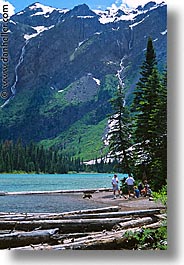 america, avalanche, avalanche trail, glaciers, lakes, montana, national parks, north america, united states, vertical, western united states, western usa, photograph