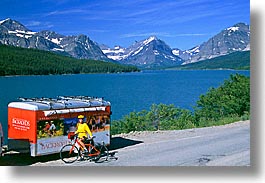 america, backroads, bridge, glaciers, horizontal, jills, montana, national parks, north america, united states, vans, western united states, western usa, photograph