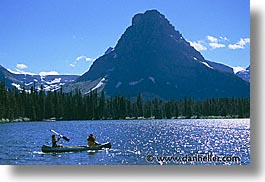 america, canoes, glaciers, horizontal, lakes, montana, national parks, north america, united states, western united states, western usa, photograph