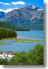 america, glaciers, lakes, montana, national parks, north america, scenics, united states, vertical, western united states, western usa, photograph